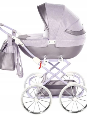 TAKO duży wózek retro dla lalek fioletowy JUNAMA Dolce Mini + torba
