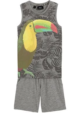 Tank top chłopięcy + bermudy z bawełny organicznej (2 części) bonprix