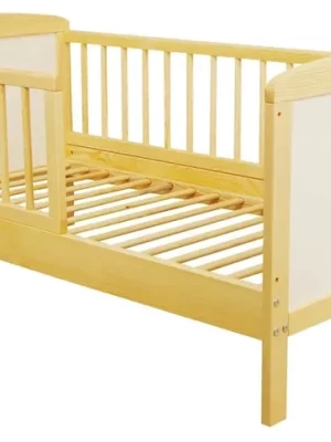 Tapczanik łóżeczko Bartek 120x60 sosna/biały łóżko drewno lakier wodny