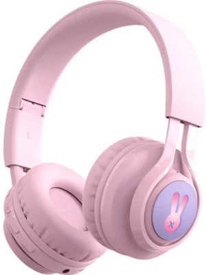 Techkidz Słuchawki "RabbiX" w kolorze jasnoróżowym - 6+ rozmiar: onesize