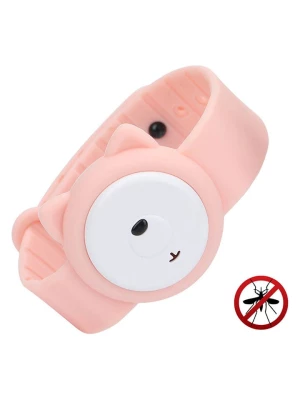 Techkidz Ultradźwiękowa opaska w kolorze jasnoróżowym przeciw komarom - 12 m+ rozmiar: onesize Techkidz Ultradźwiękowa opaska w kolorze jasnoróżowym przeciw komarom - 12 m+ rozmiar: onesize