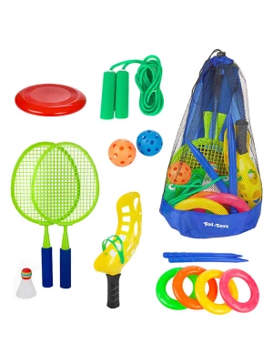Toi-Toys 15-częściowy zestaw zabawek outdoorowych "PLAY OUT" - 3+ rozmiar: onesize Toi-Toys 15-częściowy zestaw zabawek outdoorowych "PLAY OUT" - 3+ rozmiar: onesize