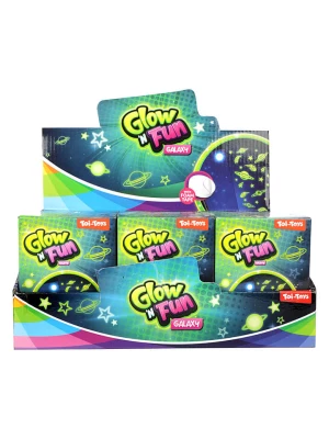 Toi-Toys Fluorescencyjne naklejki dekoracyjne i gwiazdki - 3+ (produkt niespodzianka) rozmiar: onesize