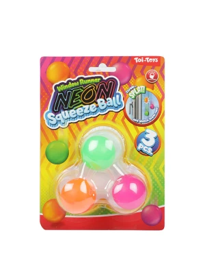 Toi-Toys Piłeczki (3 szt.) "Squeeze Ball" w różnych kolorach - 3+ rozmiar: onesize