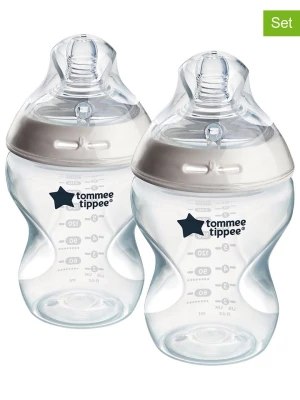 tommee tippee Butelki (2 szt.) "Natural start" w kolorze beżowym do karmienia - 260 ml rozmiar: onesize