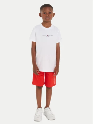 Tommy Hilfiger Komplet t-shirt i spodenki Essential KB0KB08829 M Czerwony Regular Fit