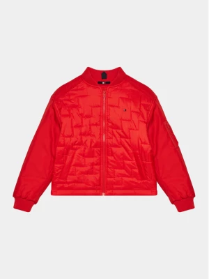 Tommy Hilfiger Kurtka bomber KG0KG07795 D Czerwony Boxy Fit