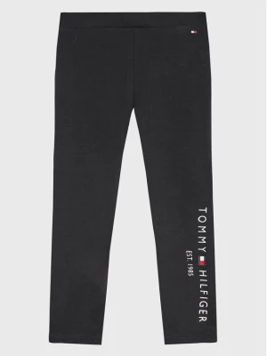 Tommy Hilfiger Legginsy Essential KG0KG06586 Czarny Slim Fit