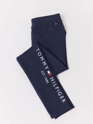 Tommy Hilfiger Legginsy Essential KG0KG06586 Granatowy Slim Fit