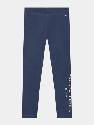 Tommy Hilfiger Legginsy Essential KG0KG06586 M Granatowy Slim Fit