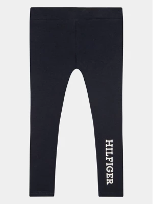 Tommy Hilfiger Legginsy KG0KG07410 D Granatowy Slim Fit