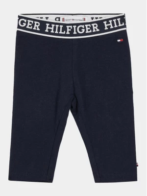 Tommy Hilfiger Legginsy KN0KN01707 Granatowy Slim Fit