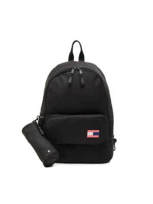 Tommy Hilfiger Plecak Big Flag Backpack Set AU0AU01726 Czarny