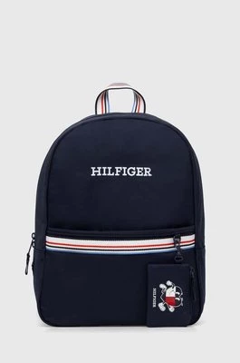 Tommy Hilfiger plecak dziecięcy kolor niebieski duży gładki