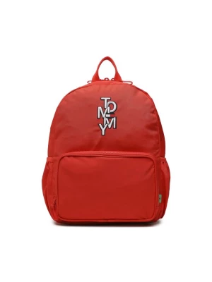Tommy Hilfiger Plecak Tommy Logo Backpack AU0AU01551 Czerwony