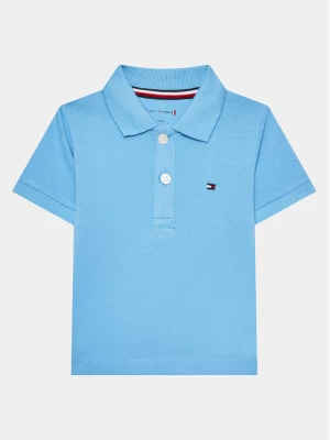 Tommy Hilfiger Polo KN0KN01610 Błękitny Regular Fit