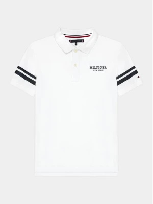 Tommy Hilfiger Polo Monotype KB0KB08882 D Biały Regular Fit