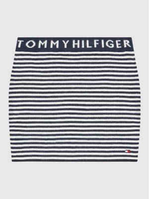 Tommy Hilfiger Spódnica Branded Rib KG0KG06764 D Granatowy Slim Fit