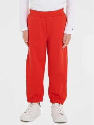 Tommy Hilfiger Spodnie dresowe KB0KB08791 Czerwony Regular Fit