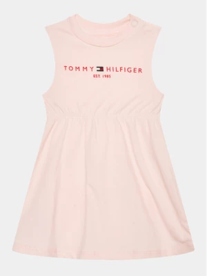 Tommy Hilfiger Sukienka codzienna KN0KN01625 Różowy Regular Fit