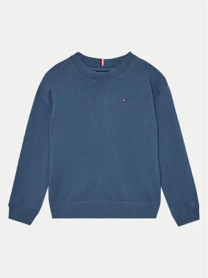 Tommy Hilfiger Sweter Essential KB0KB09296 Niebieski Regular Fit