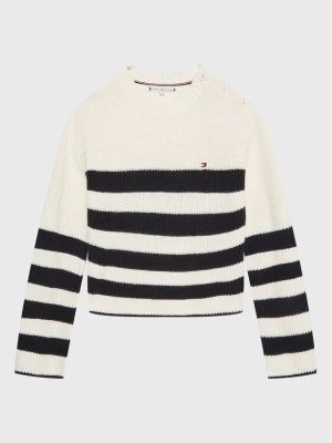 Tommy Hilfiger Sweter Nautical KG0KG07078 D Écru Regular Fit