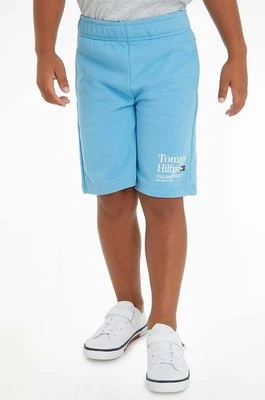 Tommy Hilfiger szorty dziecięce kolor niebieski regulowana talia