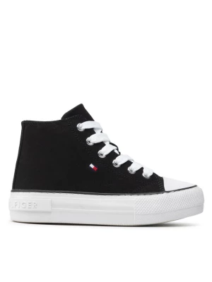 Tommy Hilfiger Trampki High Top Lace-Up Sneaker T3A4-32119-0890 Czarny