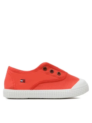 Tommy Hilfiger Trampki Low Cut Easy-On Sneaker T1X9-32824-0890 S Koralowy