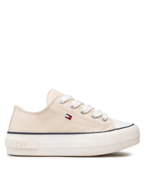 Tommy Hilfiger Trampki Low Cut Lace-Up Sneaker T3A4-32118-0890 M Beżowy