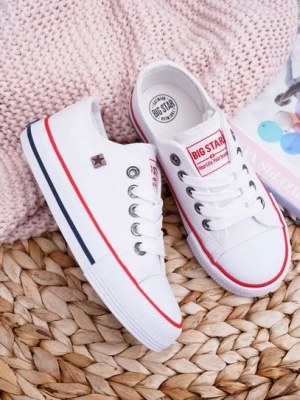 ﻿Trampki Dziecięce Big Star FF374200 Białe