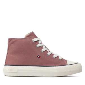 Trampki Tommy Hilfiger High Top Lace-Up Sneaker T3A4-32119-0890 S Różowy