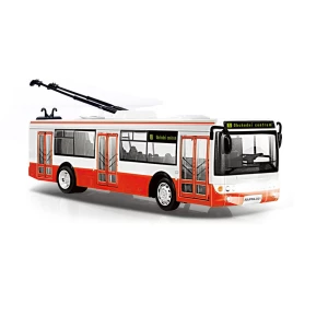 Trolejbus Rappa z dźwiękiem i światłem, 28 cm