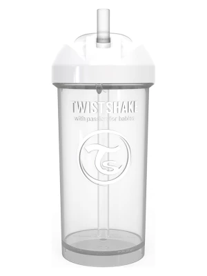 Twistshake Butelka w kolorze białym do nauki picia - 360 ml rozmiar: onesize
