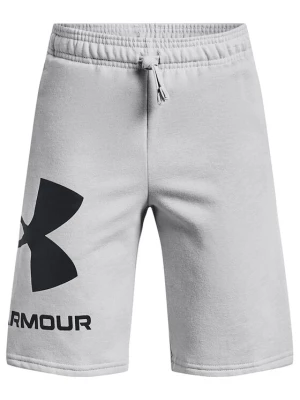 Under Armour Szorty sportowe UA RIVAL FLEECE LOGO SHORTS 1359065 Szary Regular Fit