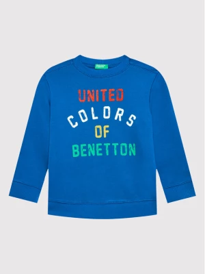 United Colors Of Benetton Bluza 3J70G104B Niebieski Regular Fit