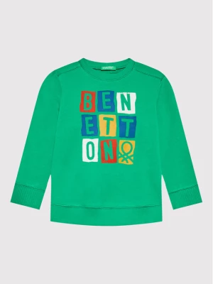United Colors Of Benetton Bluza 3J70G104B Zielony Regular Fit