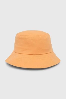 United Colors of Benetton kapelusz bawełniany dziecięcy kolor pomarańczowy bawełniany