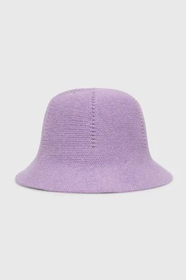 United Colors of Benetton kapelusz dziecięcy kolor fioletowy