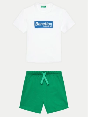 United Colors Of Benetton Komplet t-shirt i spodenki 3096GK00I Kolorowy Regular Fit