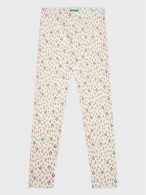 United Colors Of Benetton Legginsy 33KCCF02W Biały Slim Fit