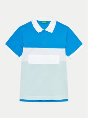 United Colors Of Benetton Polo 3088C301G Niebieski Regular Fit