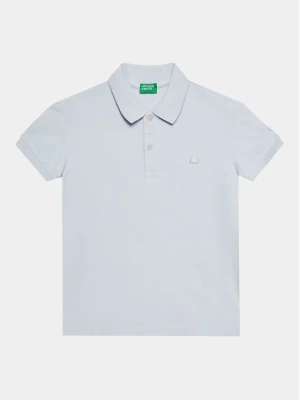 United Colors Of Benetton Polo 3089C300Q Błękitny Regular Fit