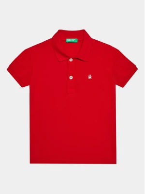 United Colors Of Benetton Polo 3089C300Q Czerwony Regular Fit