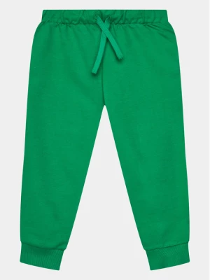 United Colors Of Benetton Spodnie dresowe 3BC1GF01P Zielony Regular Fit