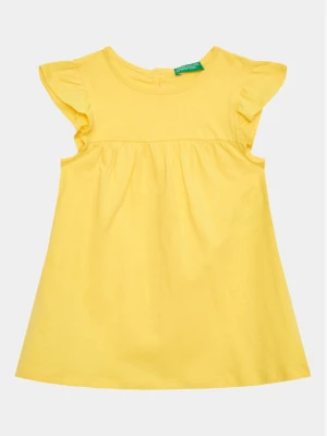United Colors Of Benetton Sukienka codzienna 3096GV00H Żółty Regular Fit