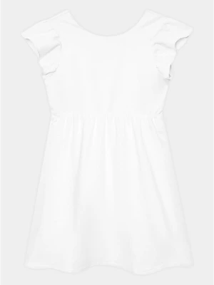 United Colors Of Benetton Sukienka codzienna 4BE7CV01A Biały Regular Fit