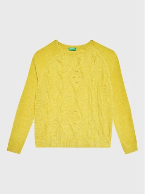 United Colors Of Benetton Sweter 1027C101P Żółty Regular Fit