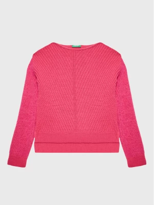 United Colors Of Benetton Sweter 1176C102G Różowy Regular Fit