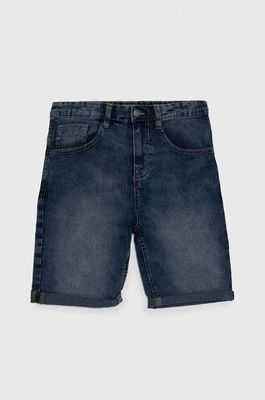 United Colors of Benetton szorty jeansowe dziecięce kolor niebieski regulowana talia